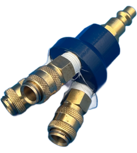 Duct Cleaning 3 Way Splitter 1/8 Female Couplers With Plug